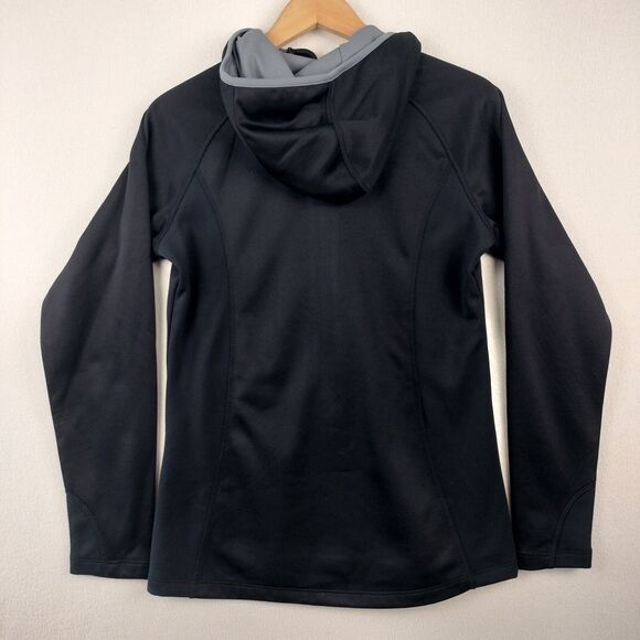 Eddie Bauer Jacket Women Medium Black Sport Hooded Full Zip Fleece Soft Shel NEW - Picture 8 of 16